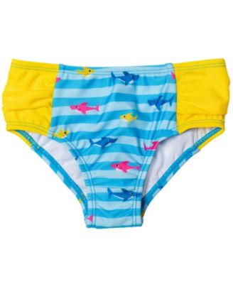 Baby Girls Shark Shark Rash Guard Tankini Top and Bikini Bottom 3 Piece Swimsuit Set