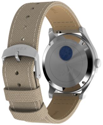 Men's Mechanical Automatic Tan Nylon Watch, 40mm