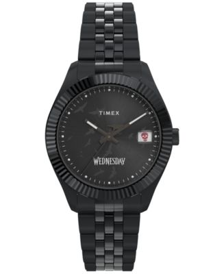Timex Men's Quartz Analog Black Stainless Steel Watch, 36mm - Macy's