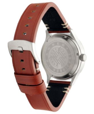 Men's Hawker Hurricane Kent Automatic Tan Leather Strap Watch, 43mm