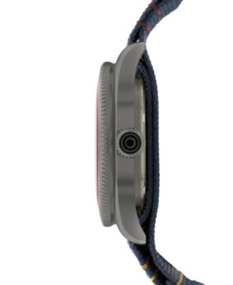 Men's Flyboy Airmaster Sector Meca-Quartz Blue Nylon Strap Watch, 40mm