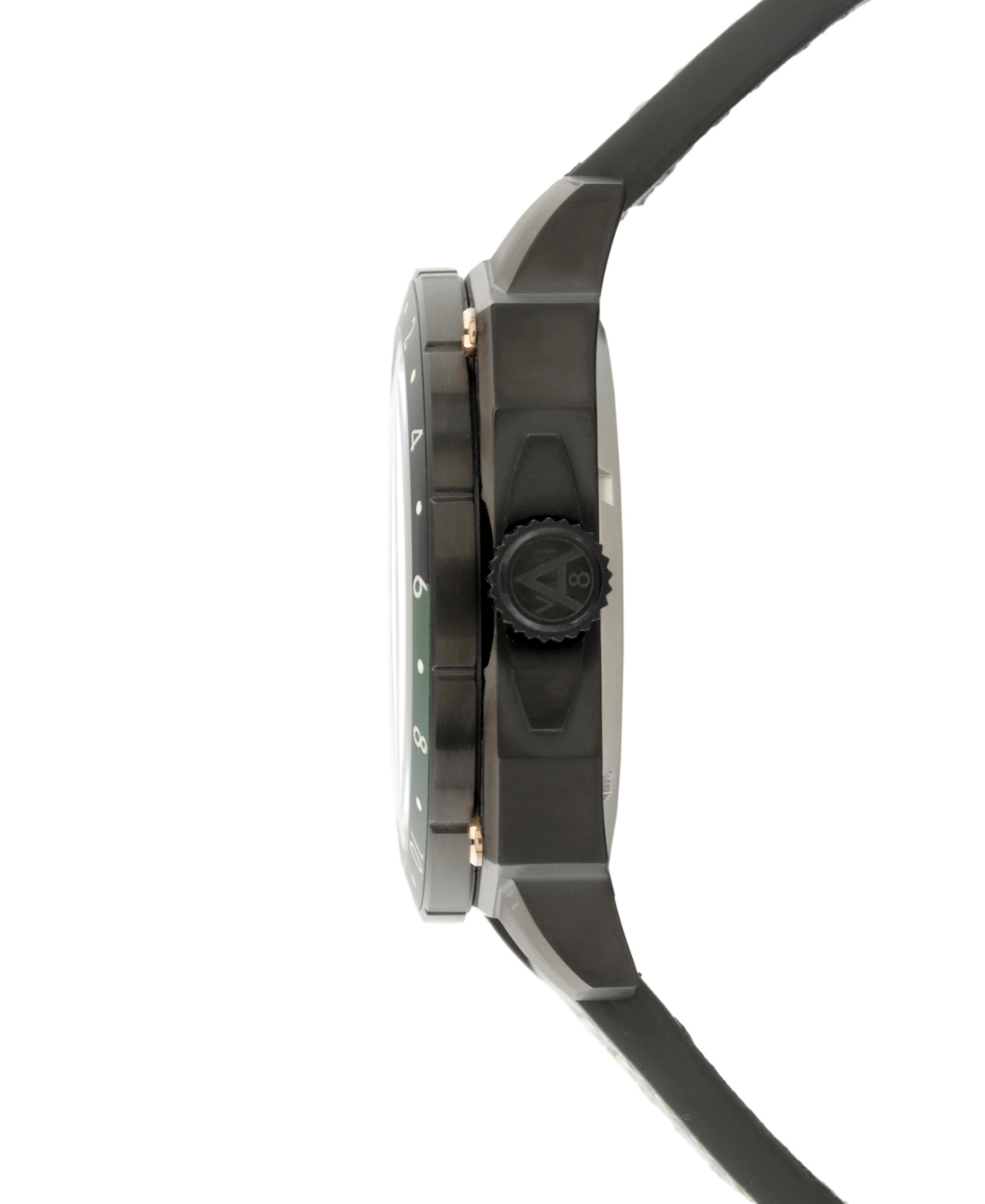 Avi-8 Men's Hawker Hunter Atlas Gmt Automatic Green Leather Strap Watch, 44mm In Green