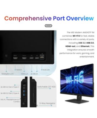 Modern AP242P 23.8" Daily All-in-One Intel Core 5 120U 16GB RAM Intel Graphics 1TB SSD Storage Windows 11 Pro FHD 60Hz