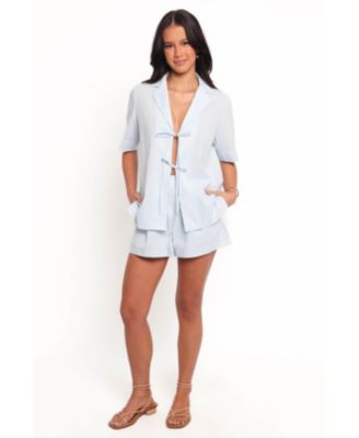 Women's Aaliyah Cotton Tie Front Top