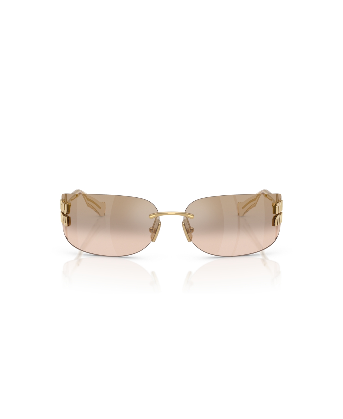 Miu Miu Woman Sunglasses Mu A51s In Gold