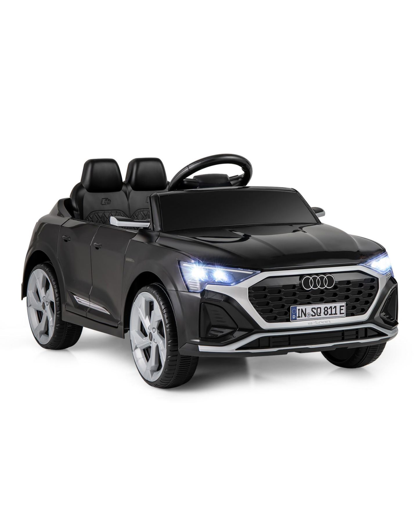 Детская игрушка HONGGE 12V Licensed Audi SQ8 Kids Ride On Car with Remote Control, цвет: Чёрный — фото 2
