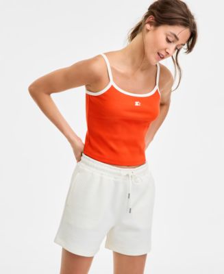 売れ筋商品|||スターター カットソー トップス レディース Women's Ringer Contrast-Strap Square-Neck Tank Top Peyote Starter Women's Ringer Contrast-Strap Square-Neck Tank Top