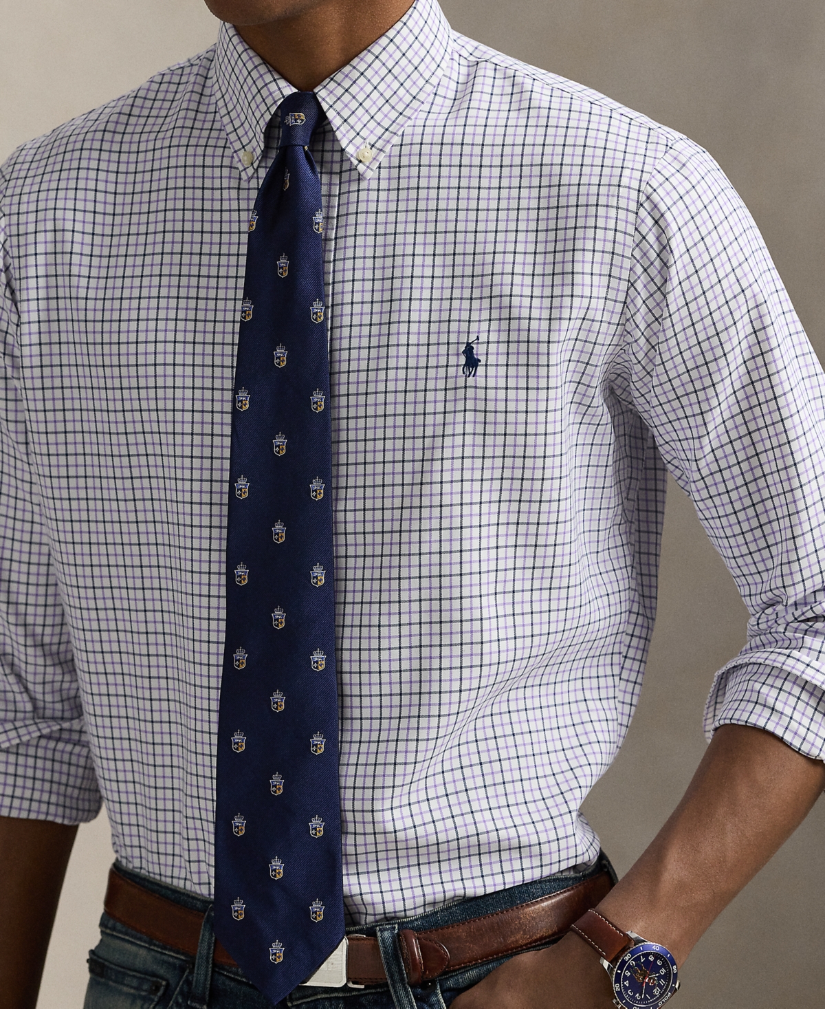 Polo Ralph Lauren Men's Classic-fit Performance Oxford Shirt In White