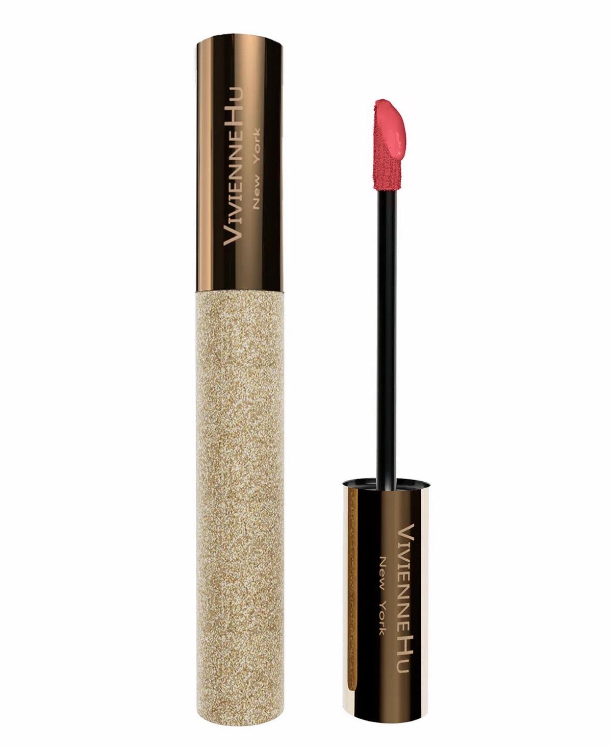 Shop Vivienne Hu Goldsand Max Shine Lip Gloss, 0.15 Oz. In 606 Sweet Peach