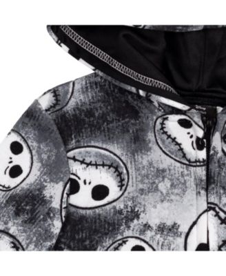 Disney Jack Skellington Fleece Zip Up Hoodie Toddler |Child Boys