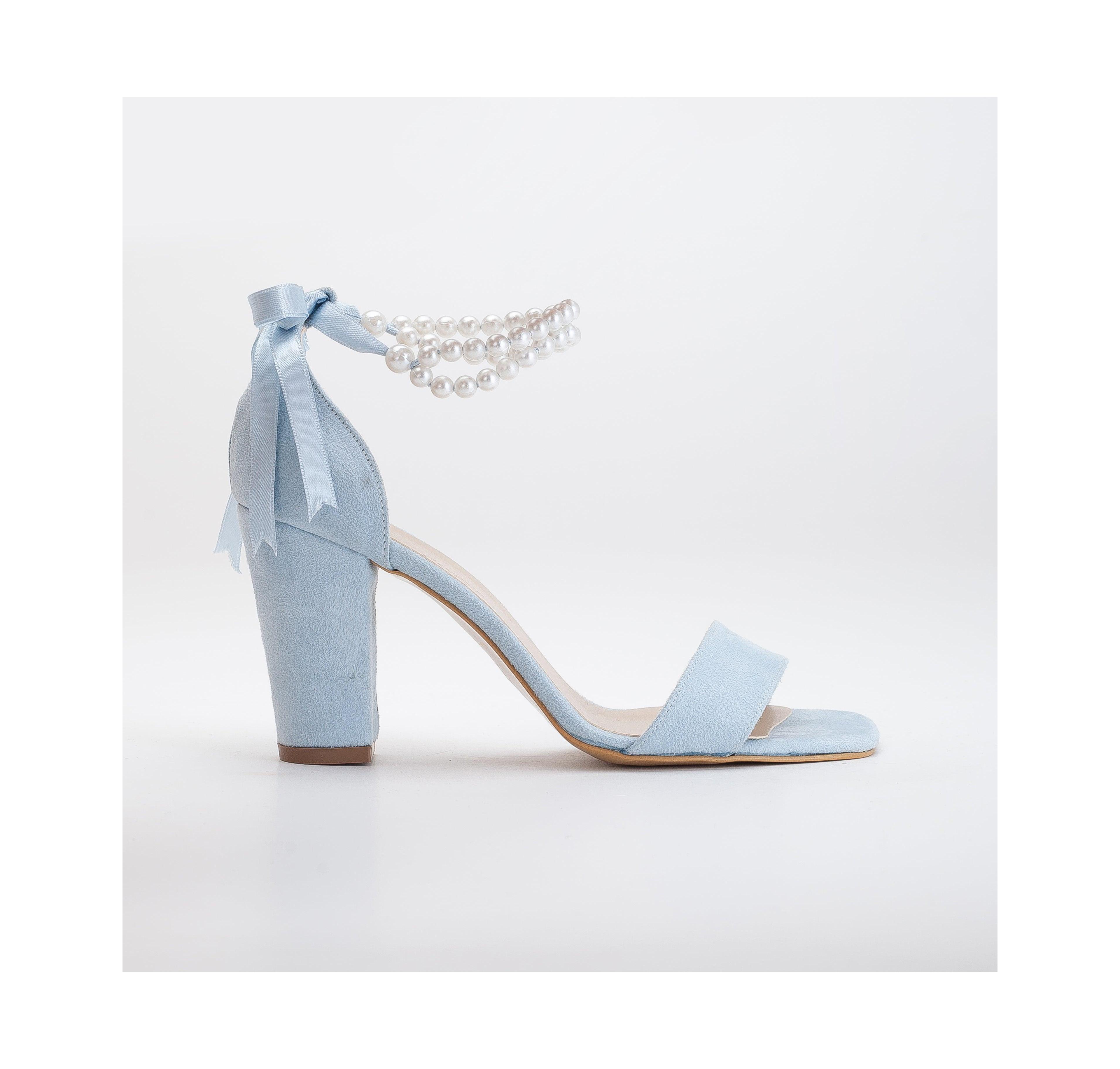 Melissa Block Heels Sandals with Pearls