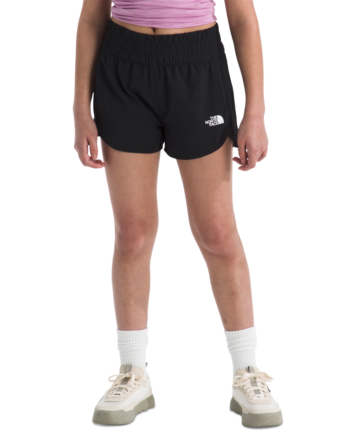 The North Face Big Girls Never Stop Moving Shorts In Tnf Black