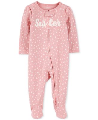 Carter's - Baby Girl Cotton Little Sister Sleep & Play Pajamas