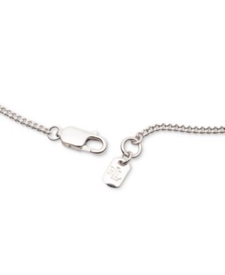 Sterling Silver Logo Script Link Bracelet