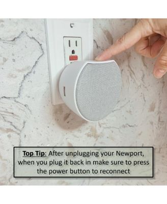 Newport Plug-in Outlet Speaker with Bluetooth 5.1 and Built-in USB Type-A Charging Port - Set of 4