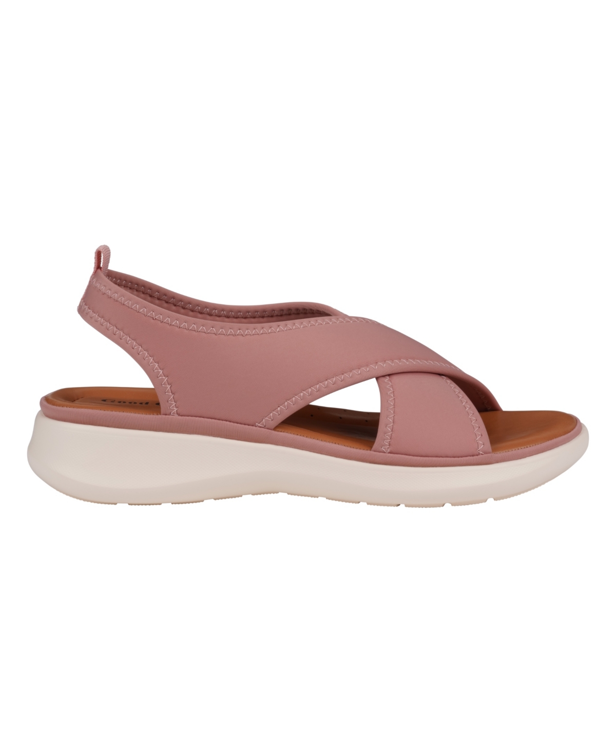 Gc Shoes Women's Nixie Stretch Lycra Wedge Sandals In Blush