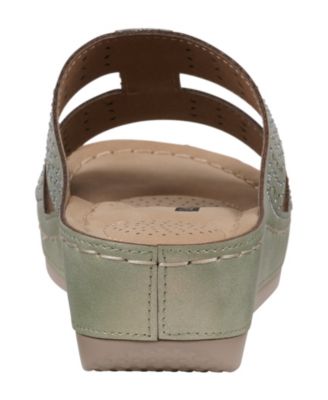 Women's Carrie Embellished Wedge Sandals