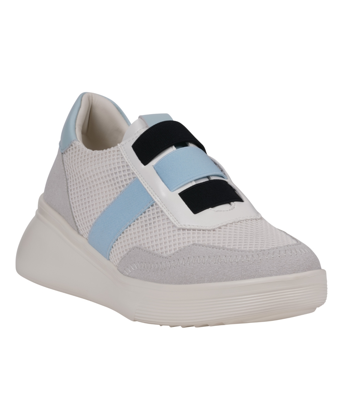 Women's Stefani Slip-On Wedge Sneakers - White