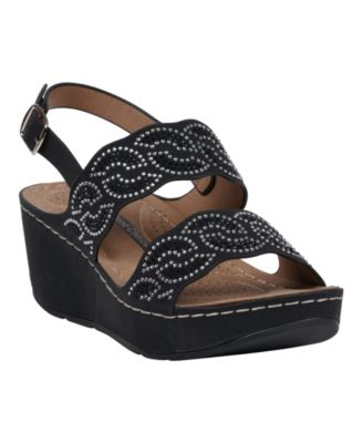 Women's Alexia Embellished Wedge Sandals
