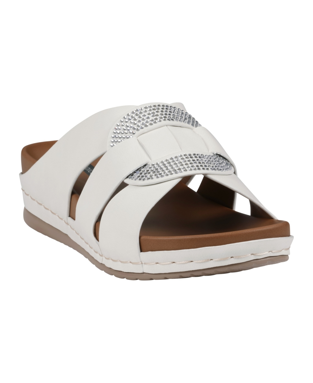 Women's Betsy Embellished Wedge Sandals - White