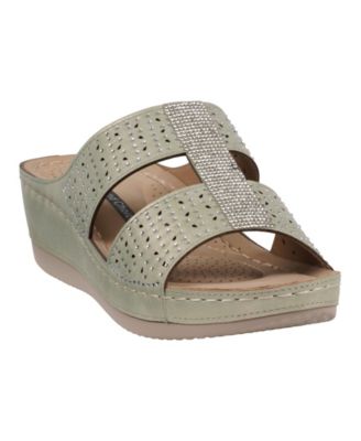 Women's Carrie Embellished Wedge Sandals