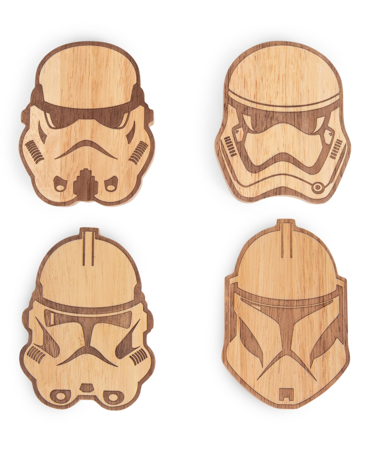 Legacy Star Wars Stormtrooper Coasters With Bottle Openers Set In Brown