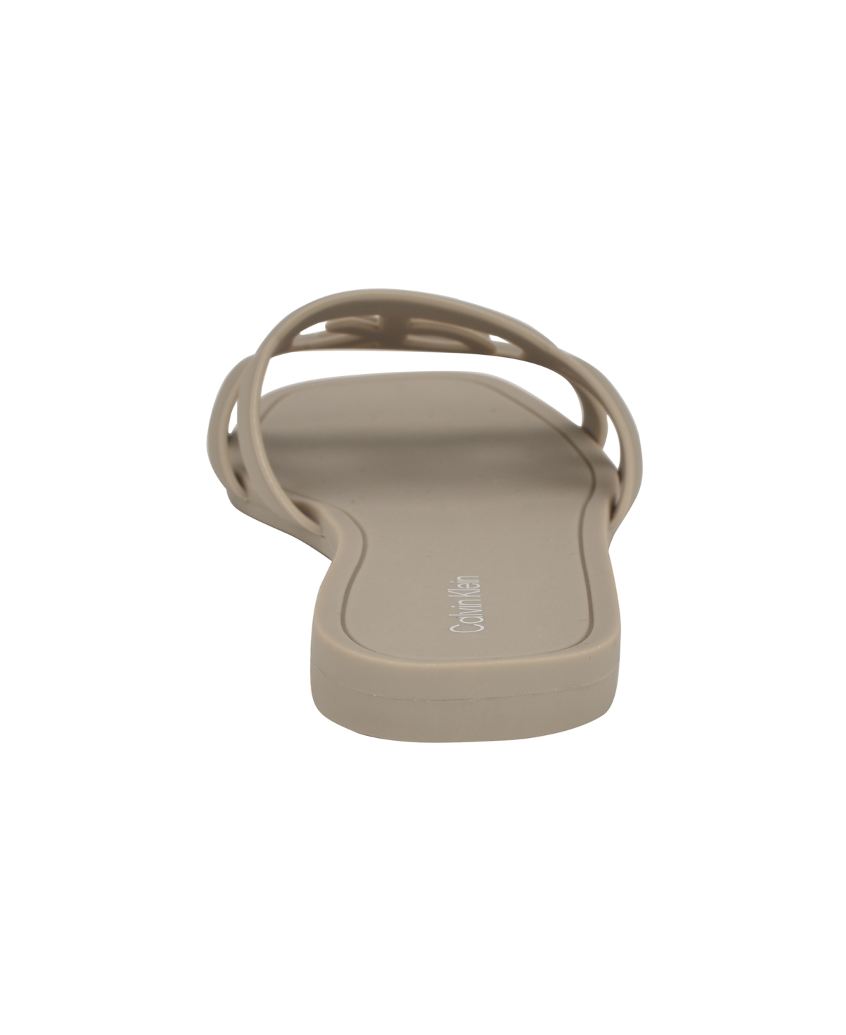 Calvin Klein Women's Yoana Logo Slip-on Flat Sandals In Taupe