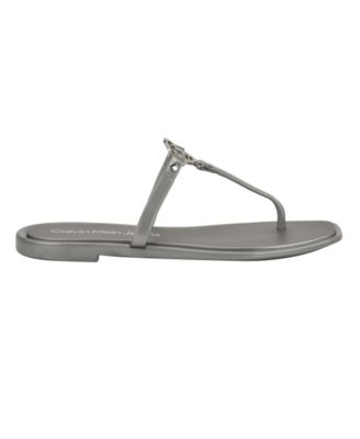 Women's Edhen Logo T-Strap Flat Jelly Sandals