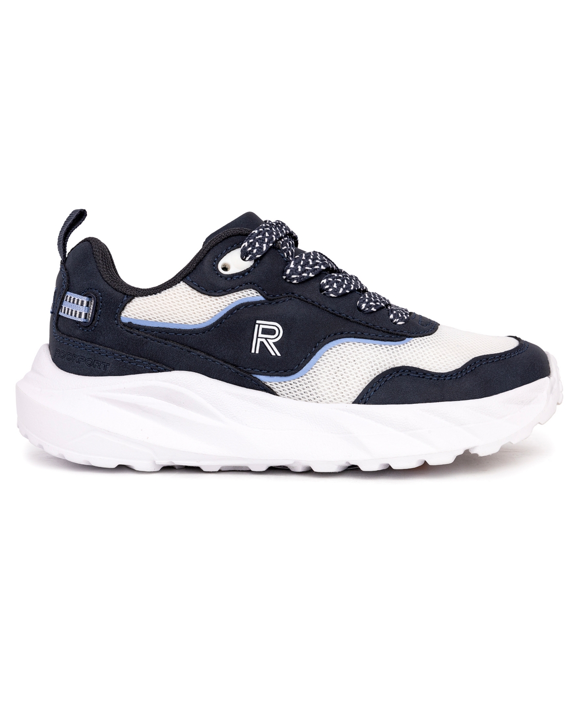 Rockport Little And Big Boys Jasper Athletic Sneaker In Navy,white