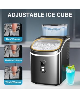 30Lbs/Day Home Portable Cube Ice Maker Includes Ice Scoop and Basket
