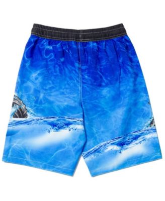 Boys Pullover Rash Guard and Swim Trunks Outfit Set