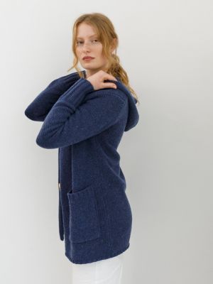 Women's Flecked Hooded Coatigan