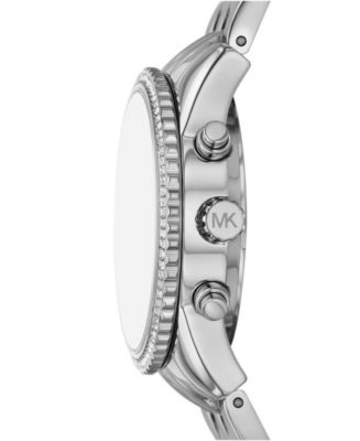 Women's Bryant Chronograph Silver-Tone Stainless Steel Watch, 35mm