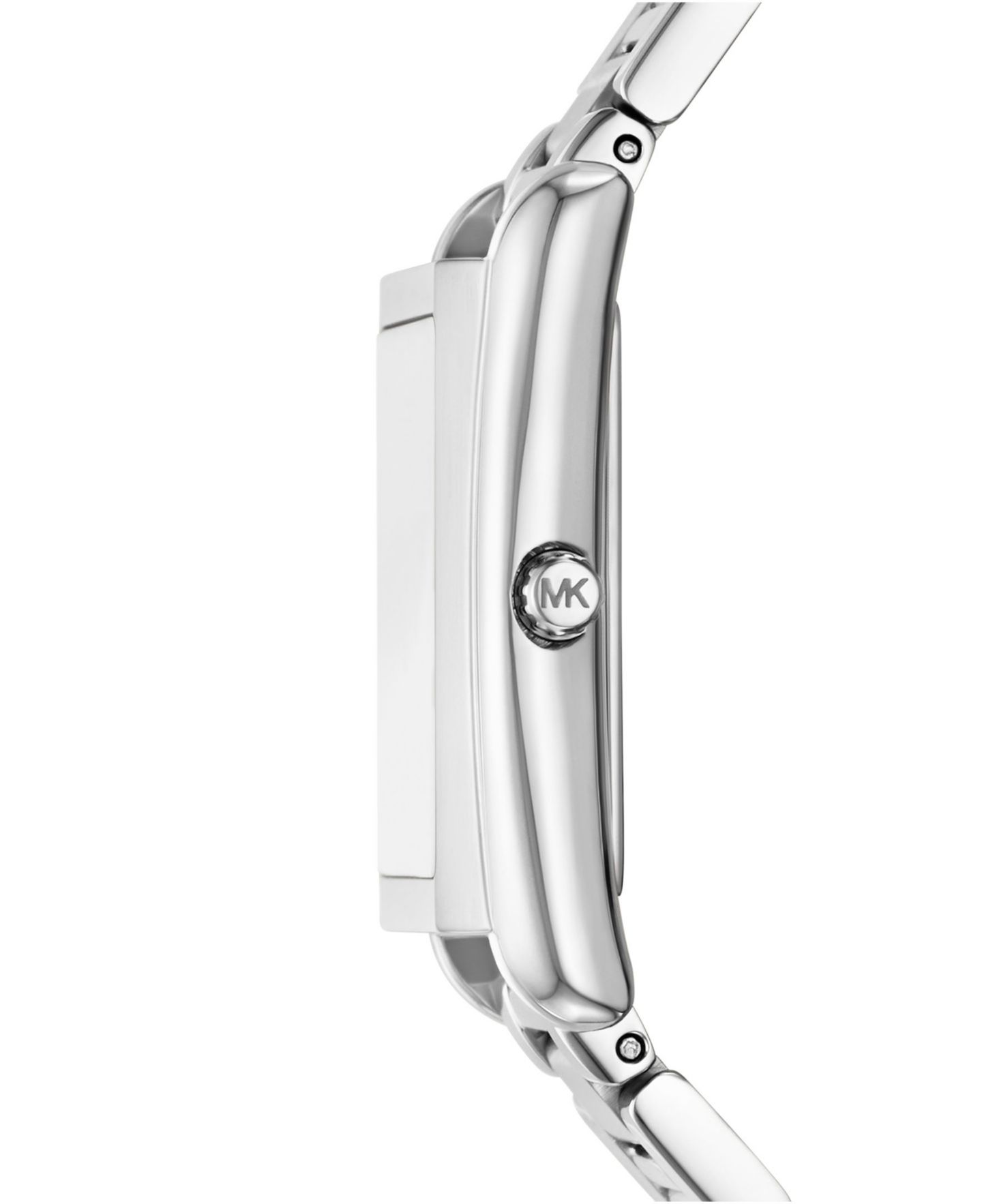 Женские часы Michael Kors Essex Silver-Tone Stainless Steel Watch, 26x36mm — фото 2