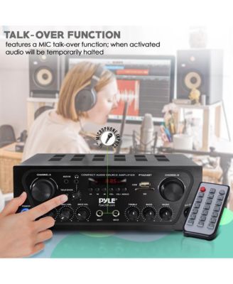 250W Bluetooth Compact Home Audio Amplifier - PTA24BT