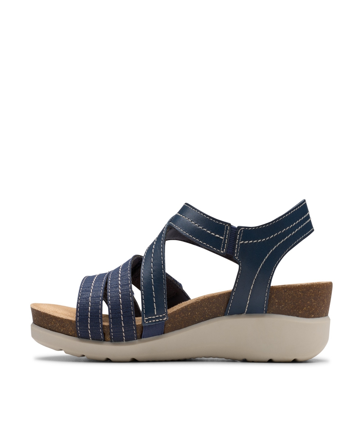 Clarks ® Calenne Clara Wedge Sandal In Blue