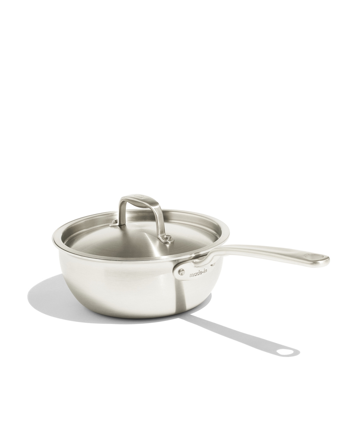 Made In Stainless Steel Clad 2-quart Saucier With Lid
