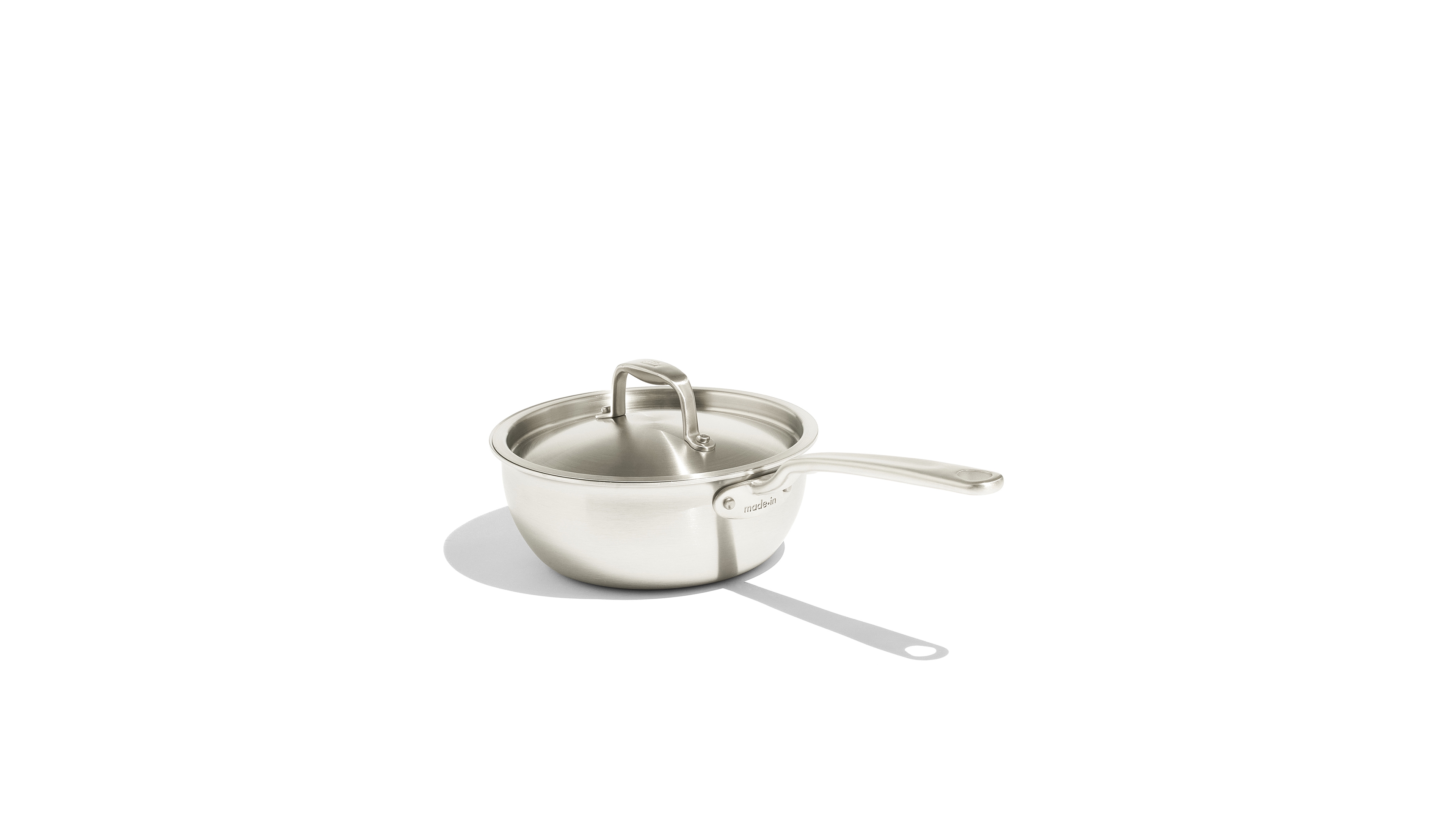 Made In Stainless Steel Clad 2-Quart Saucier with Lid