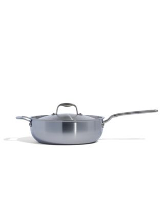 Stainless Steel Clad 5-Quart Saucier with Lid