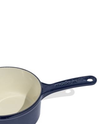Enameled Cast Iron 2-Quarts Saucepan with Lid