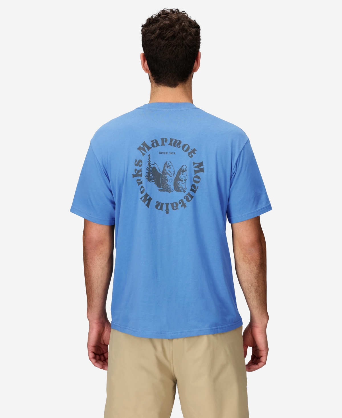 Men's Mmw Circle Short Sleeve T-Shirt - Rain cloud