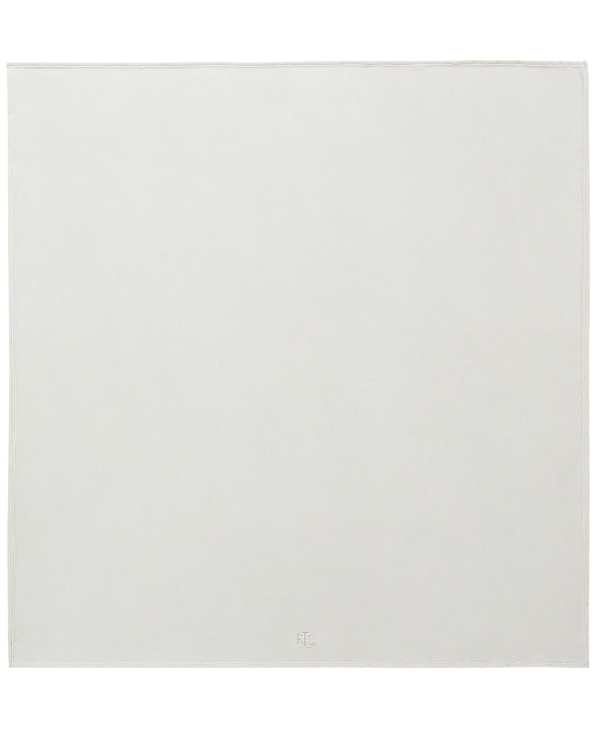 Ralph Lauren Micromink Plush Blanket, Twin In Cream