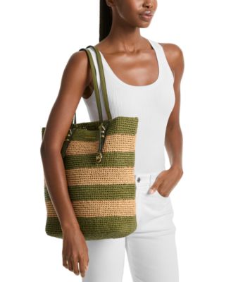 Quinn Large North South Woven Tote