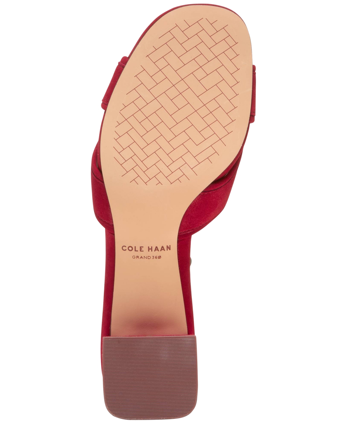 Cole Haan Landon Block Heel Sandal In Rio Red