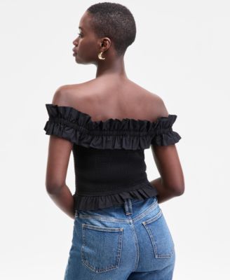 Women's Off-The-Shoulder Smocked Top, Exclusively at Macy's