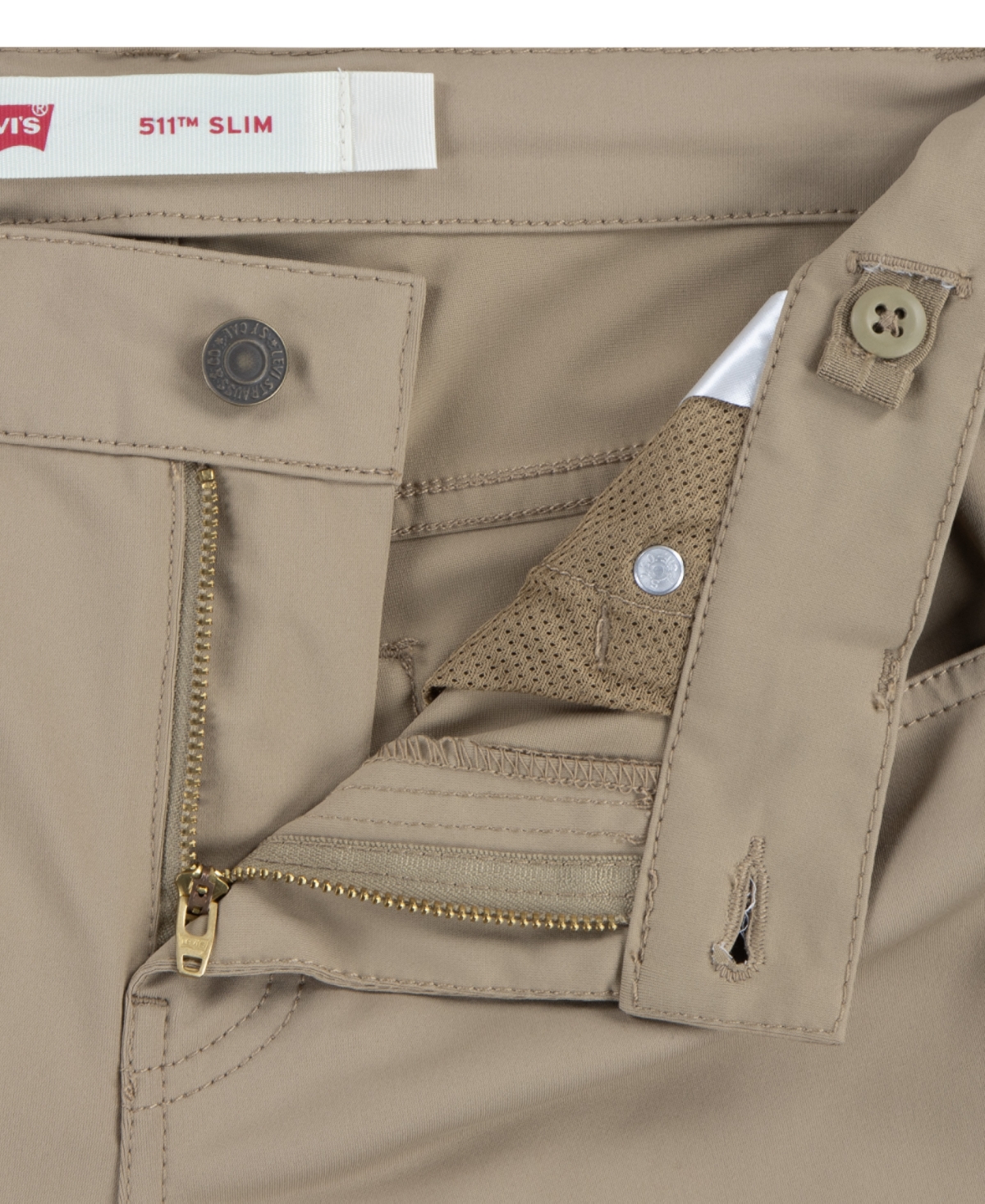 LEVI'S BIG BOYS 511 SLIM FIT PERFORMANCE STRETCH SHORTS 