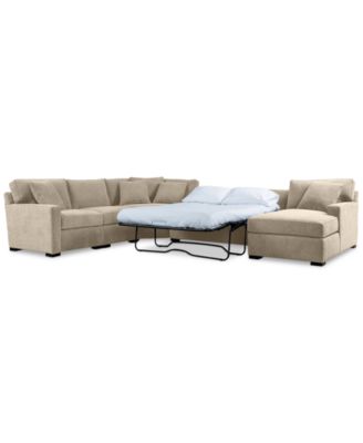 Radley 5-Pc. Fabric Sleeper Sectional Sofa, Created for Macy&#39;s