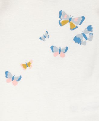 Baby Girls 3-Pc. Cotton Butterfly Little Character Set 