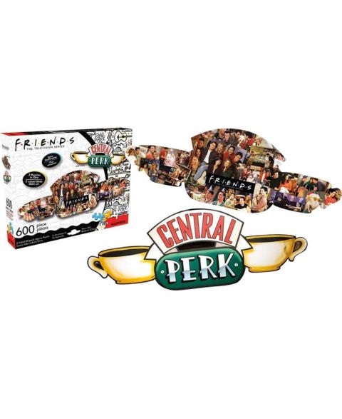 Детский пазл NMR Distribution Friends Central Perk & Collage Two-Sided 600 Piece Puzzle, Ages 14+