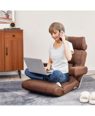 Adjustable Folding Sofa Chair with 6 Position Stepless Back